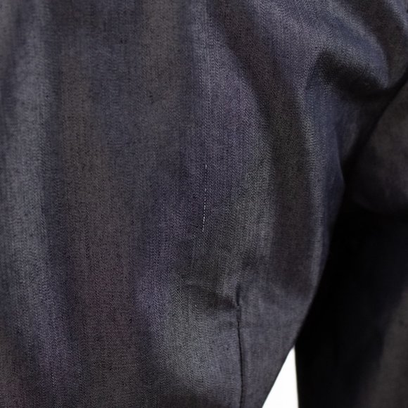 Banana Republic 6 Italian Chambray Midi Wrap Dress - Picture 8 of 10